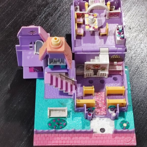 Rare vintage 1993 Bluebird Polly Pocket Wedding Chapel Pollyville No figures - Picture 7 of 9